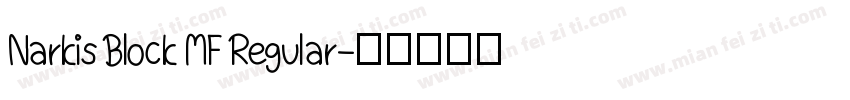 Narkis Block MF Regular字体转换